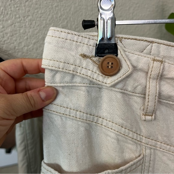 🤍 We The Free Twenty-Nine Ivory Utility Pants Sz 29 | High Rise Straight Leg - Picture 5 of 10